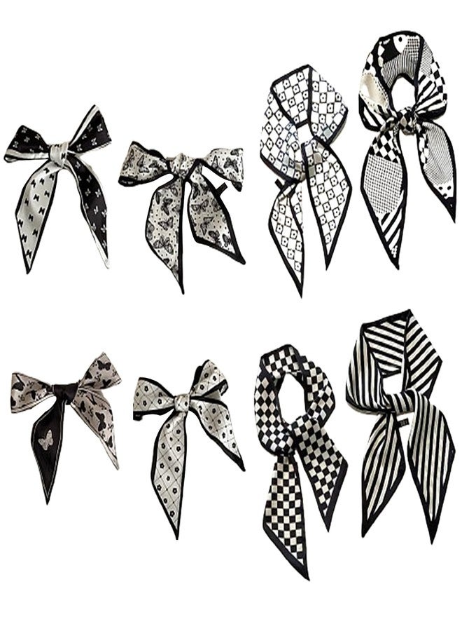 PASDUCHAS 8 PCS Fashion Handbag Scarf for Purse Handles, Handbags Handle Scarves for Women - Image 1